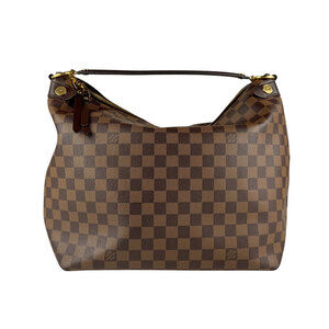 Louis Vuitton Damier Duomo Hobo Shoulder Bag Canvas Ebene Brown Leather